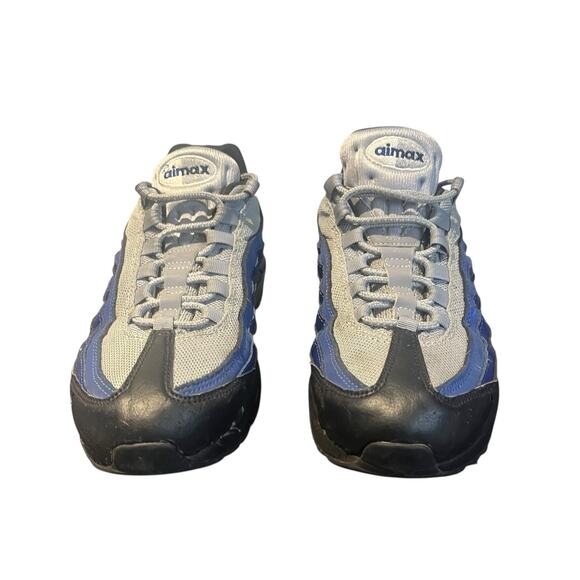 Nike Air Max 95 Essential Deep Royal Black Suede Leather (749766-023) Men's 8.5 - Picture 2 of 9
